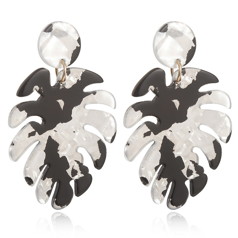 Novelty Leaves Resin Drop Earrings