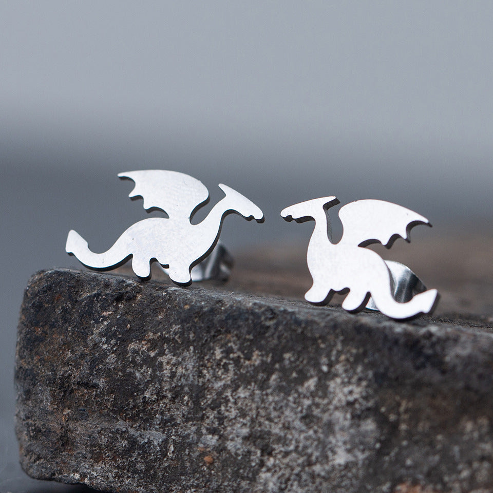 1 Pair Simple Style Animal Plating Stainless Steel Ear Studs