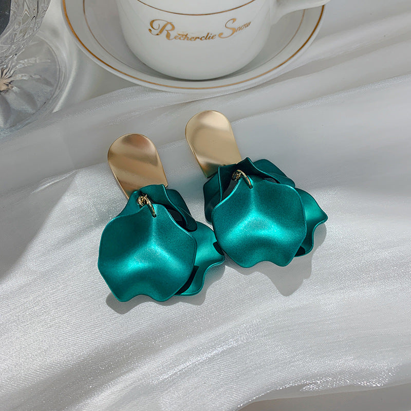fashion flower inlaid shell arylic no inlaid earrings