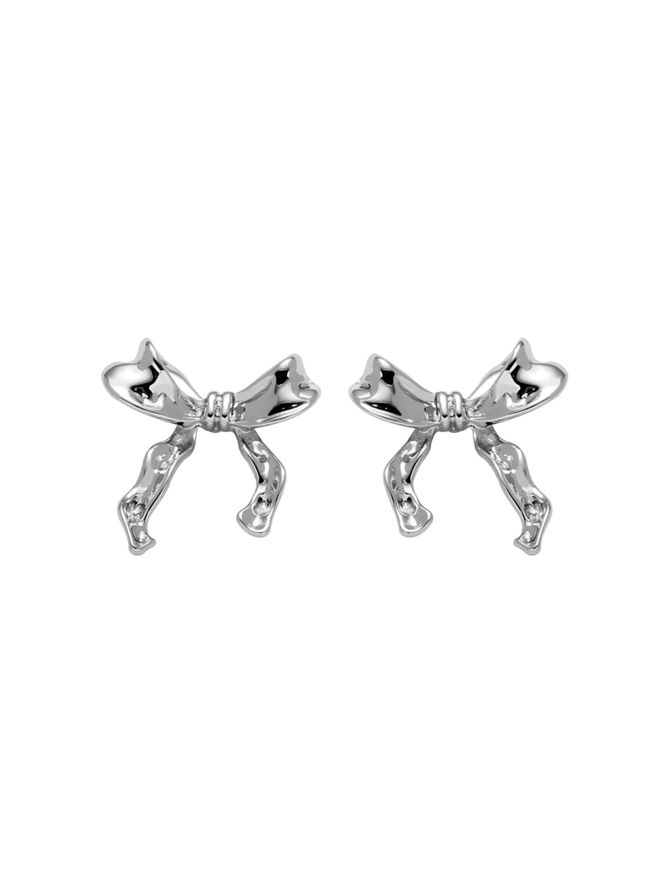 1 pair japanese style simple style bow knot alloy ear studs