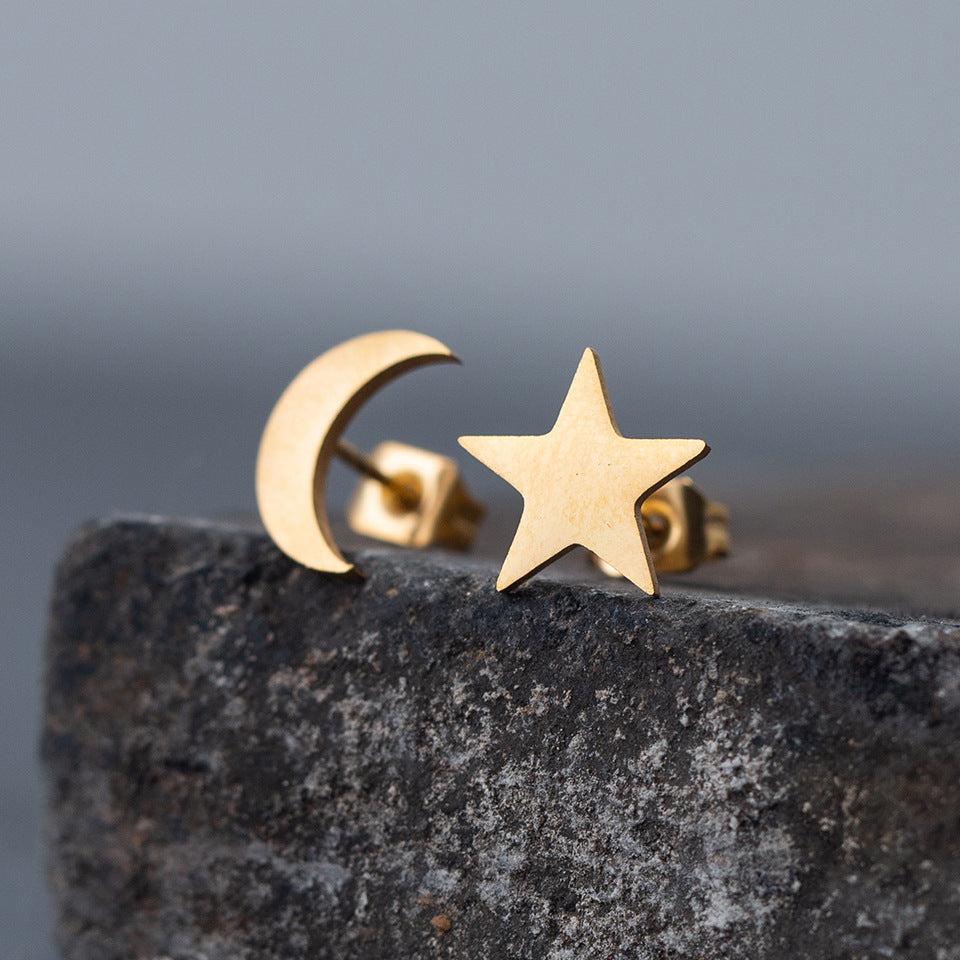 1 Pair Simple Style Animal Plating Stainless Steel Ear Studs