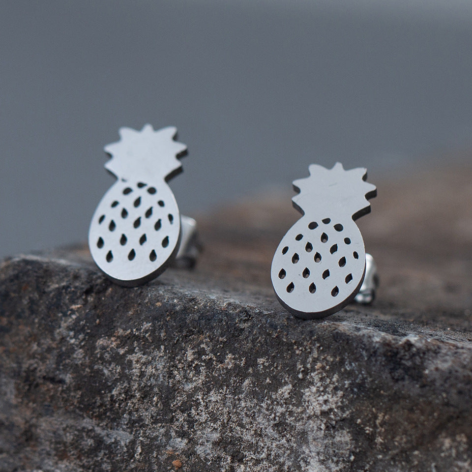 1 Pair Simple Style Animal Plating Stainless Steel Ear Studs