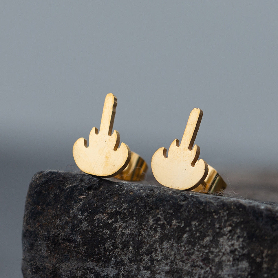 1 Pair Simple Style Animal Plating Stainless Steel Ear Studs