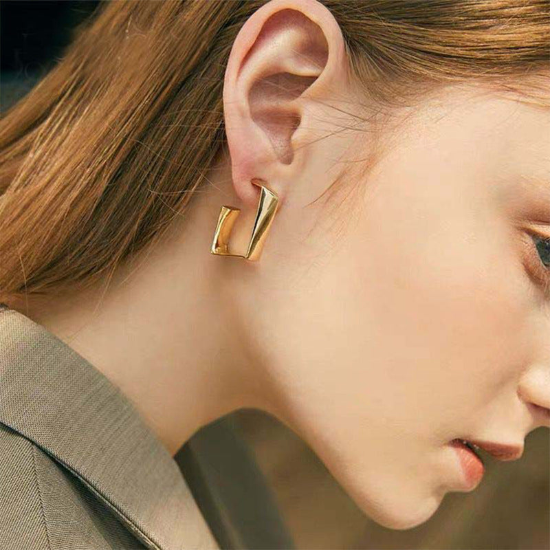 fashion geometric alloy no inlaid earrings