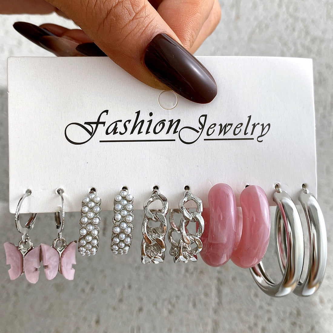retro geometric plating alloy no inlaid earrings