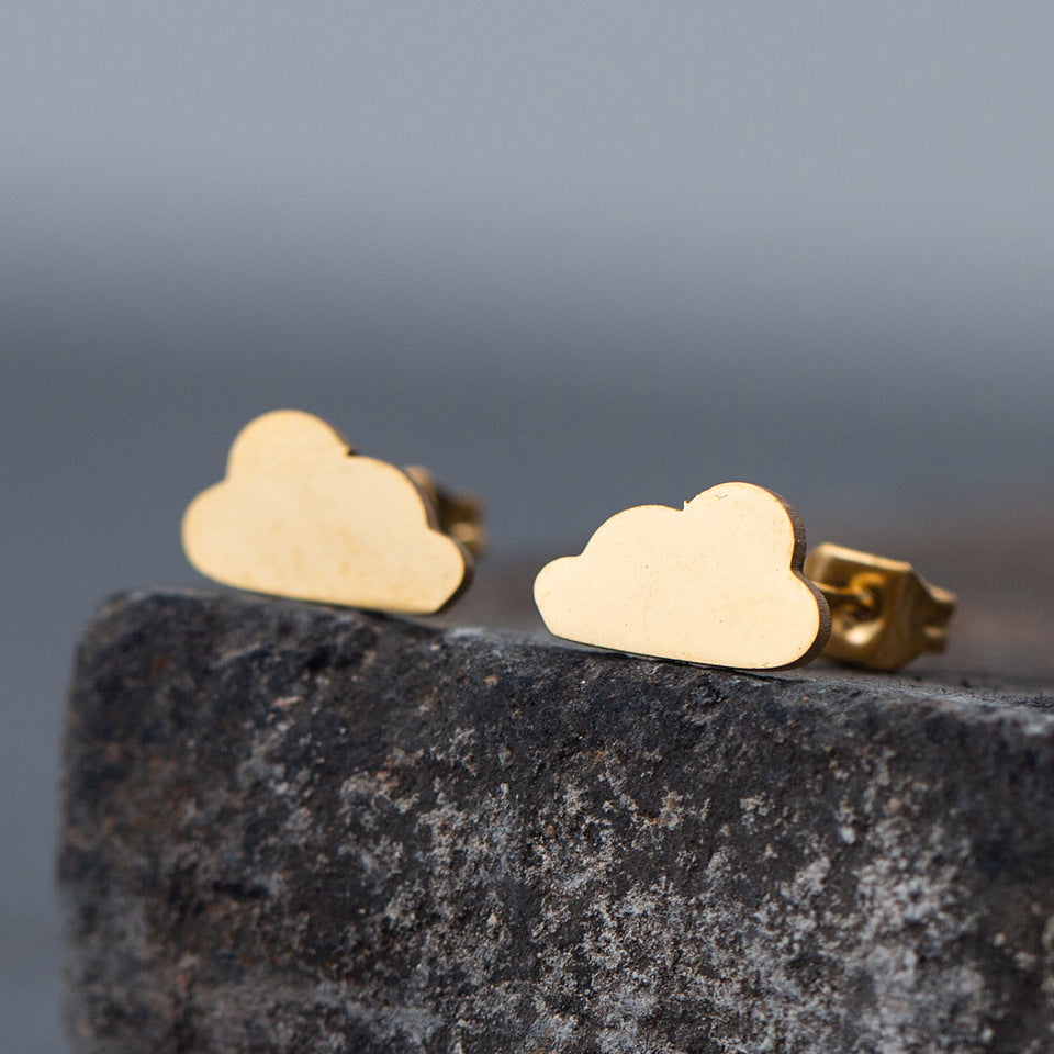 1 Pair Simple Style Animal Plating Stainless Steel Ear Studs