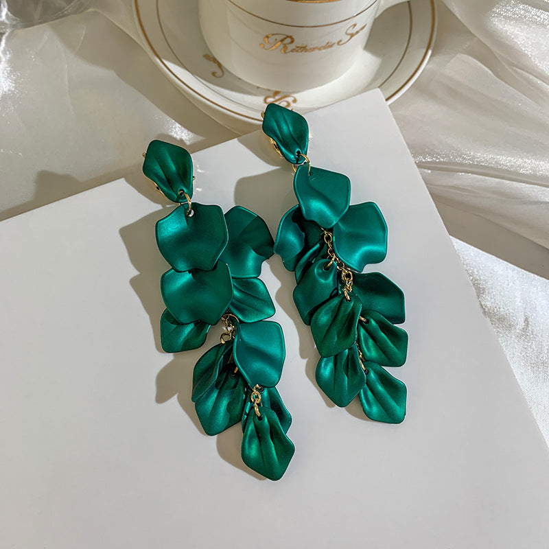 fashion flower inlaid shell arylic no inlaid earrings