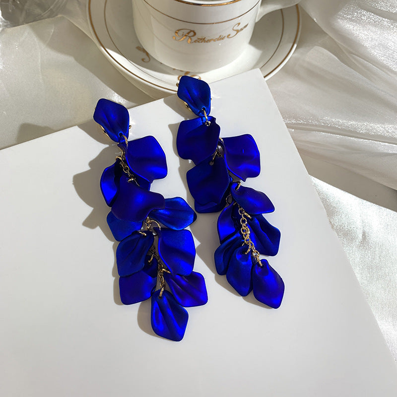 fashion flower inlaid shell arylic no inlaid earrings