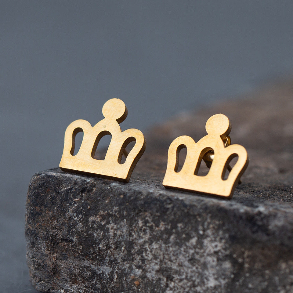 1 Pair Simple Style Animal Plating Stainless Steel Ear Studs