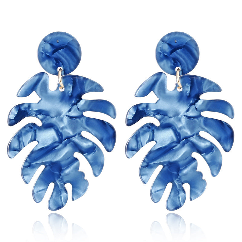 Novelty Leaves Resin Drop Earrings