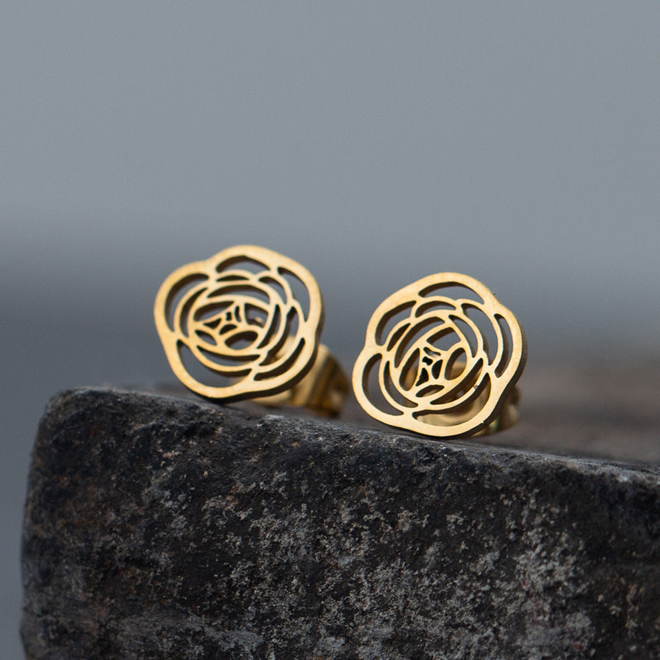 1 Pair Simple Style Animal Plating Stainless Steel Ear Studs