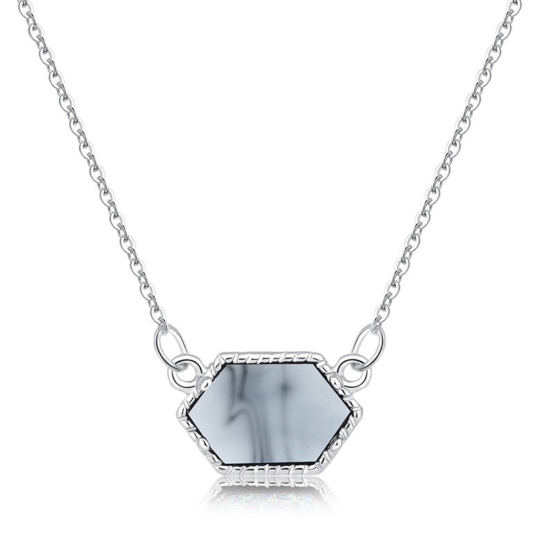 fashion simple multicolor crystal cluster turquoise diamond pendant necklace