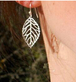 fashion leaf plating alloy no inlaid earrings