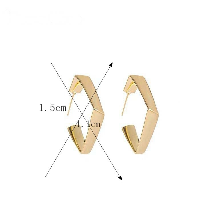 fashion geometric alloy no inlaid earrings