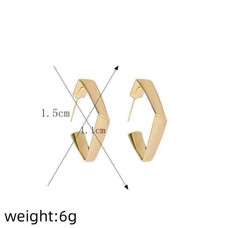 fashion geometric alloy no inlaid earrings