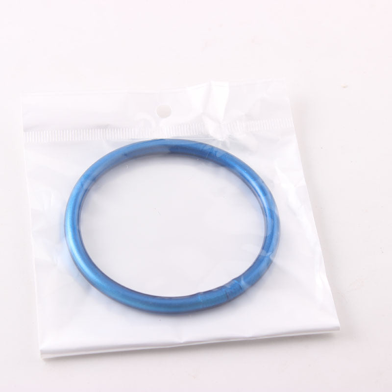retro round silica gel unisex buddhist bangle