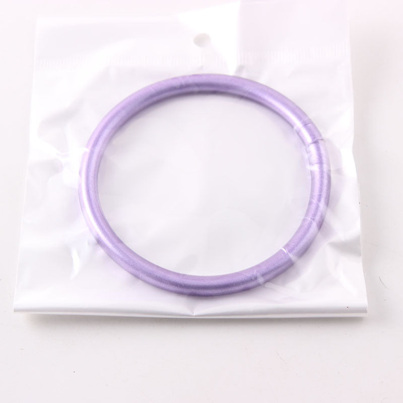 retro round silica gel unisex buddhist bangle
