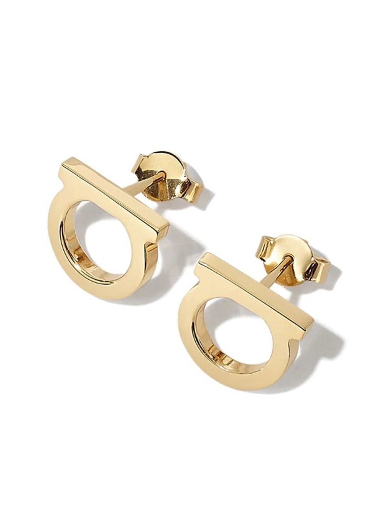 1 pair simple style solid color inlay titanium steel zircon ear studs