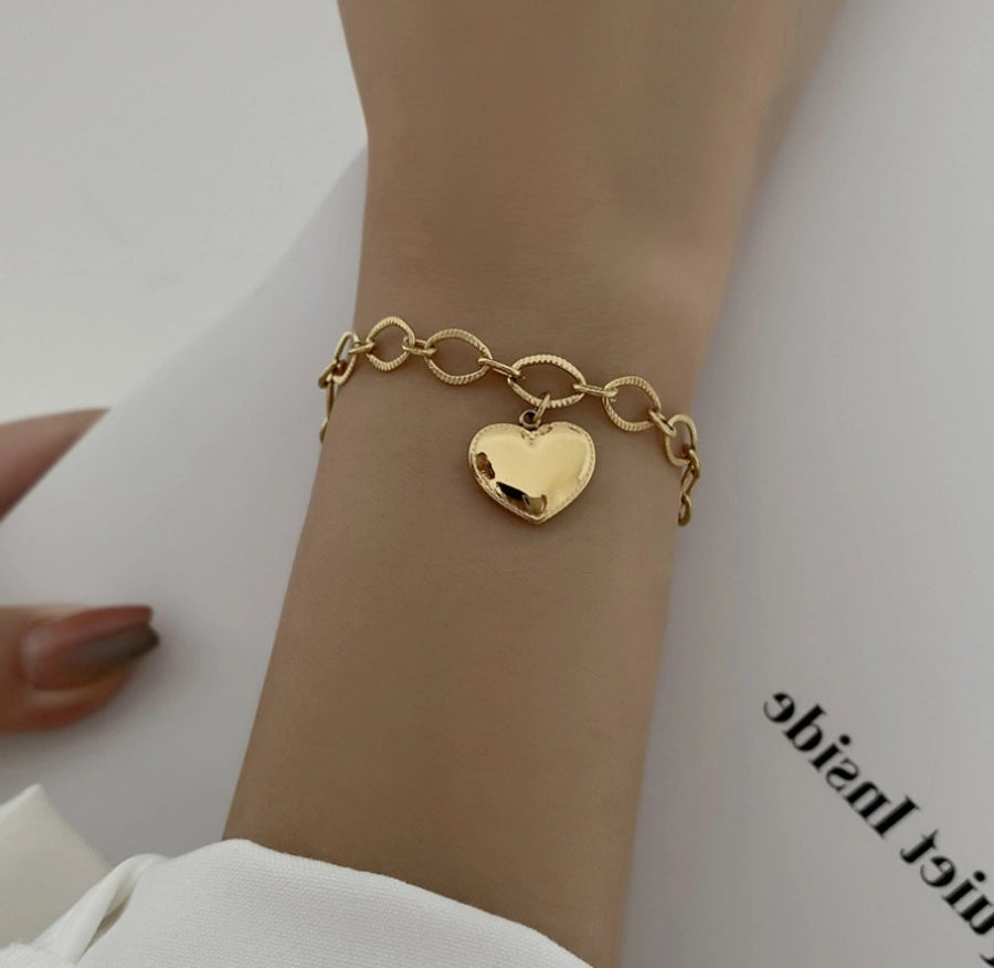 Titanium Steel 18K Gold Plated Simple Style Classic Style Plating Inlay Solid Color Pearl Bracelets