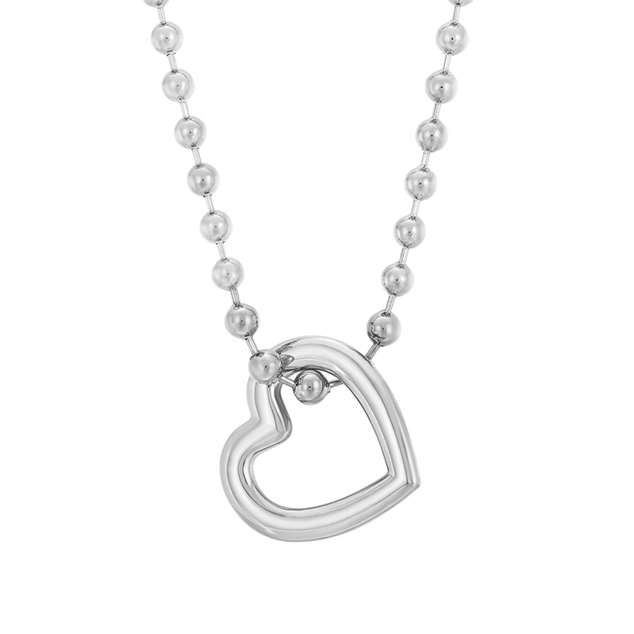 Stainless Steel 18K Gold Plated Streetwear Plating Heart Shape Bracelets Necklace