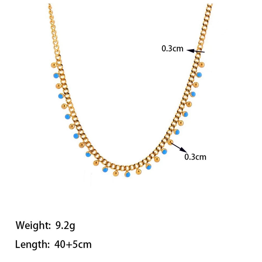 304 Stainless Steel 18K Gold Plated Simple Style Commute Plating Geometric Bracelets Necklace
