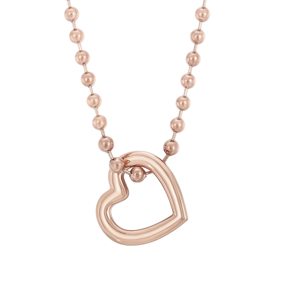 Stainless Steel 18K Gold Plated Streetwear Plating Heart Shape Bracelets Necklace