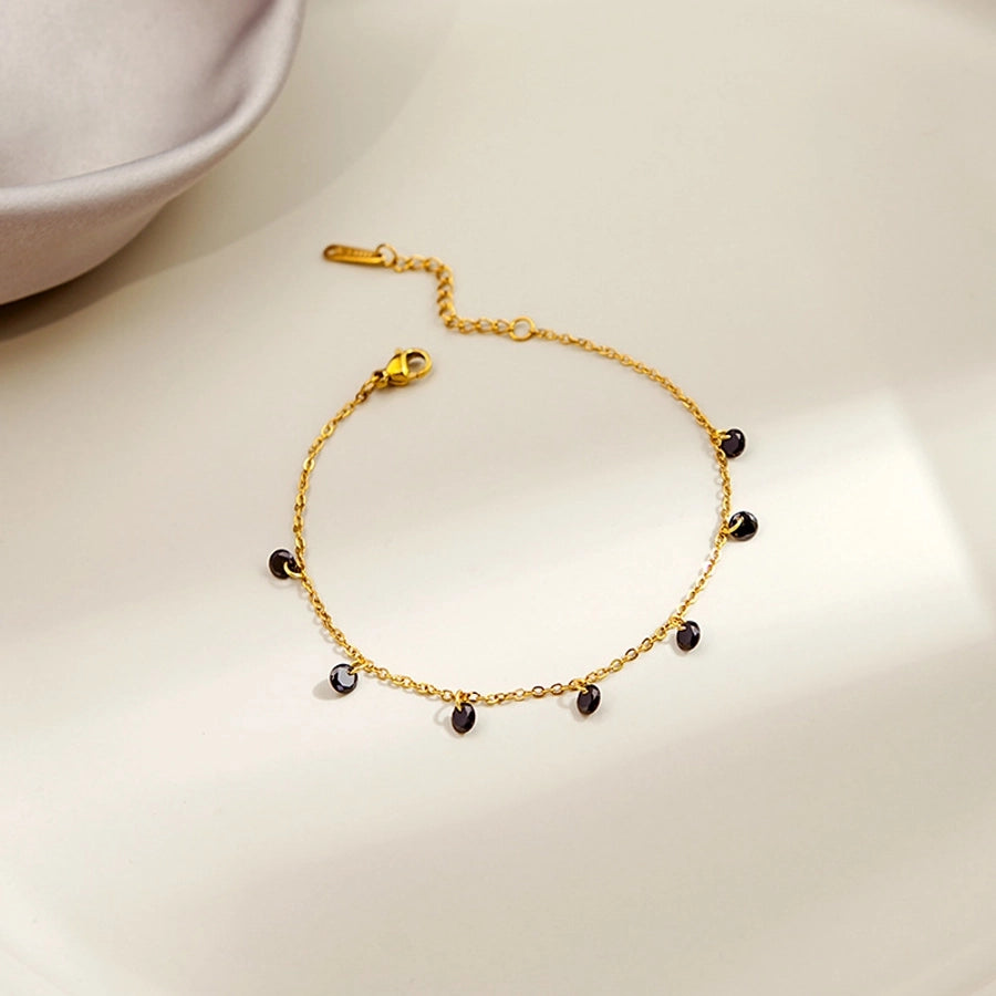 sweet flower stainless steel plating bracelets