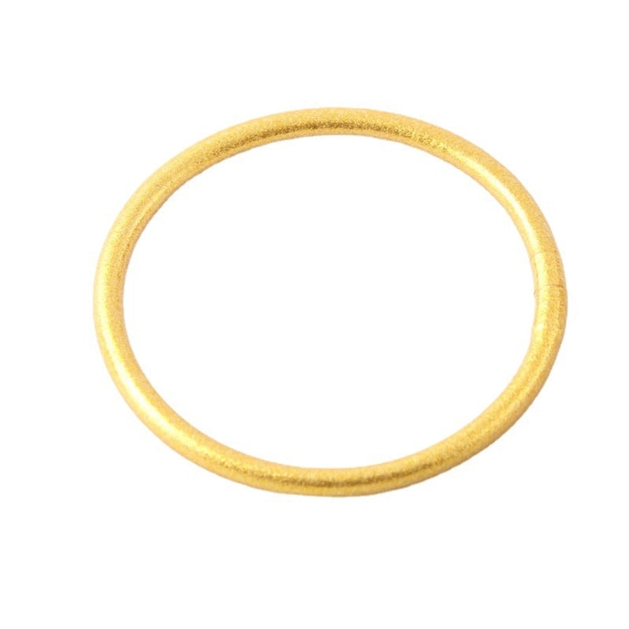 retro round silica gel unisex buddhist bangle