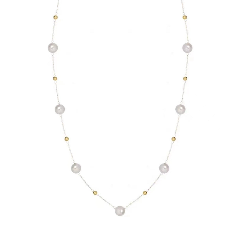 304 Stainless Steel 18K Gold Plated Elegant Plating Geometric Necklace