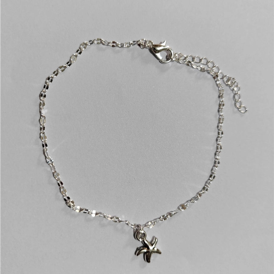 simple starfish pendant anklet fashion alloy starfish anklet