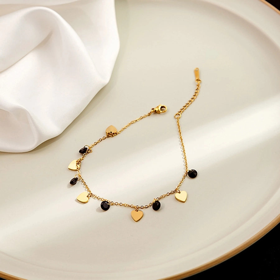 sweet flower stainless steel plating bracelets