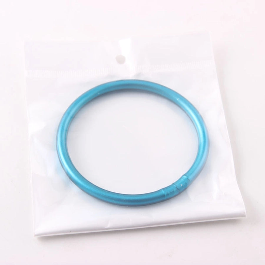 retro round silica gel unisex buddhist bangle