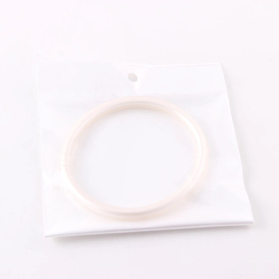 retro round silica gel unisex buddhist bangle
