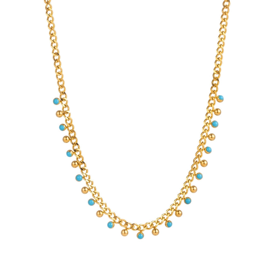 304 Stainless Steel 18K Gold Plated Simple Style Commute Plating Geometric Bracelets Necklace