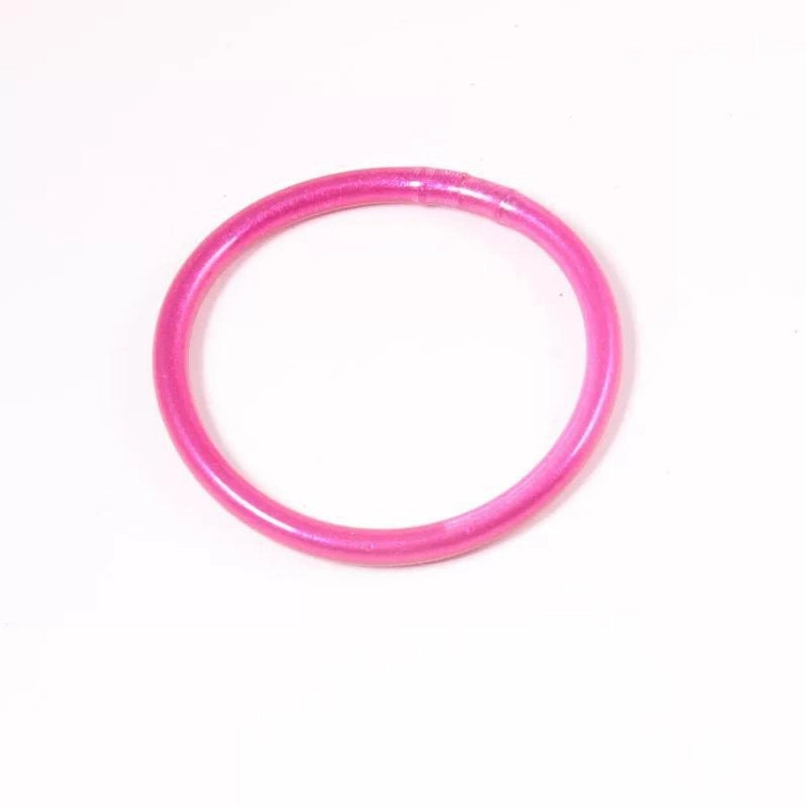 retro round silica gel unisex buddhist bangle