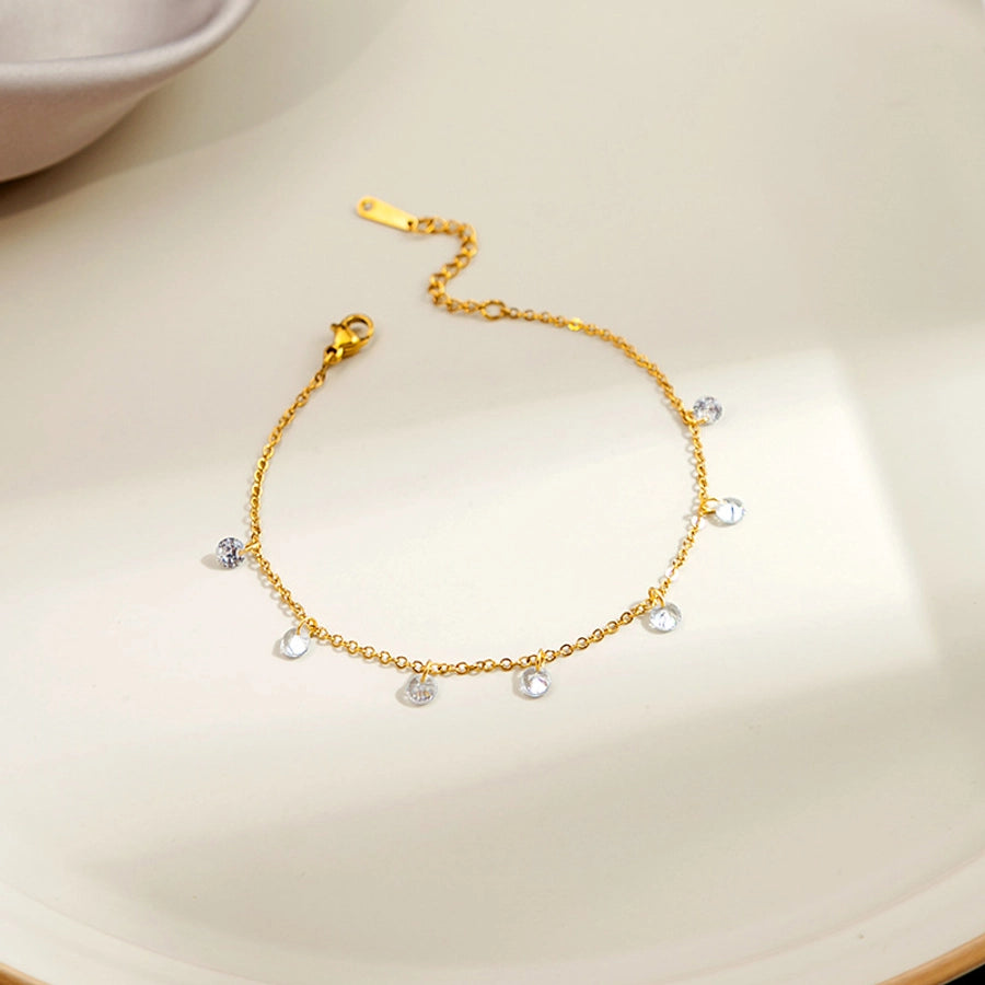 sweet flower stainless steel plating bracelets