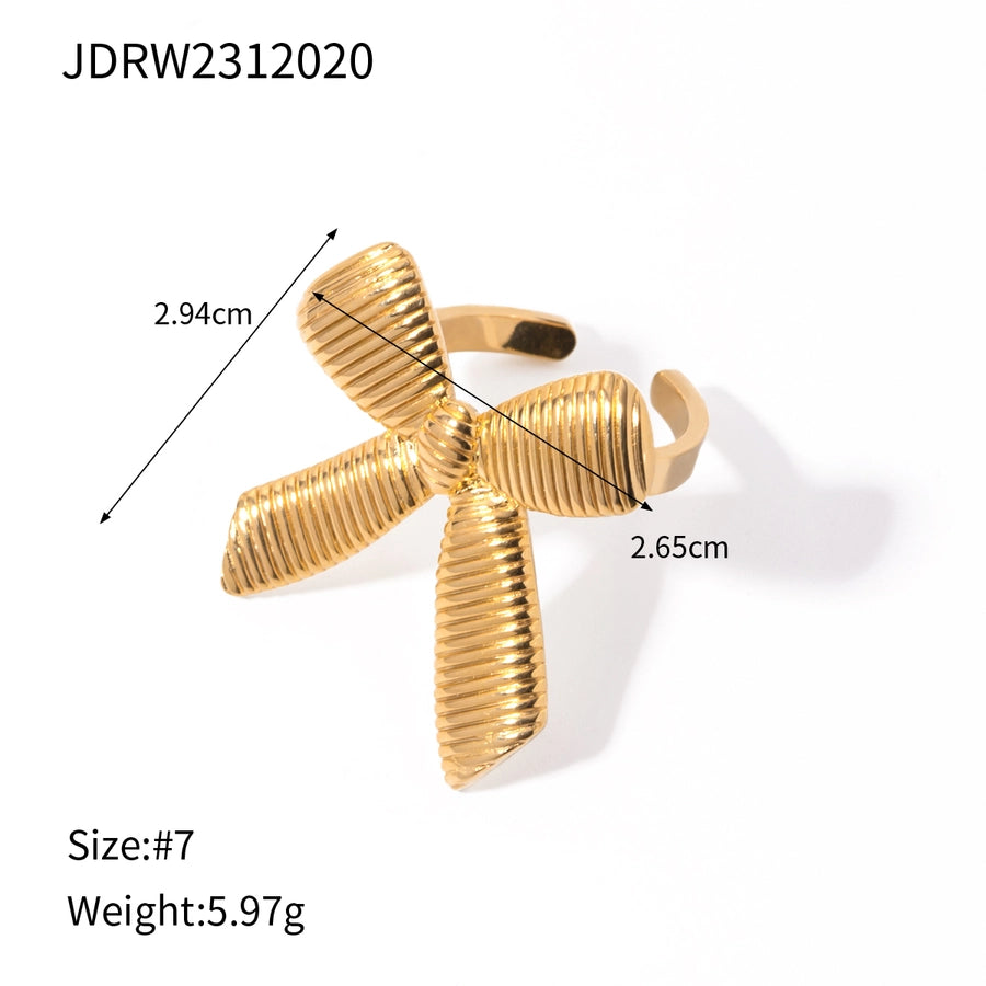 1 Pair IG Style Bow Knot Plating 304 Stainless Steel Drop Earrings