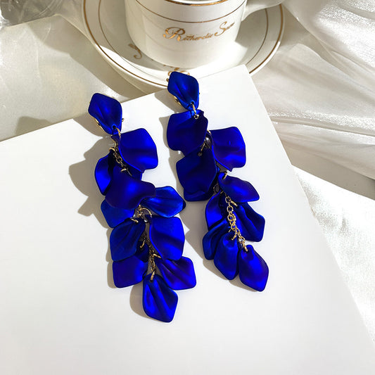 fashion flower inlaid shell arylic no inlaid earrings