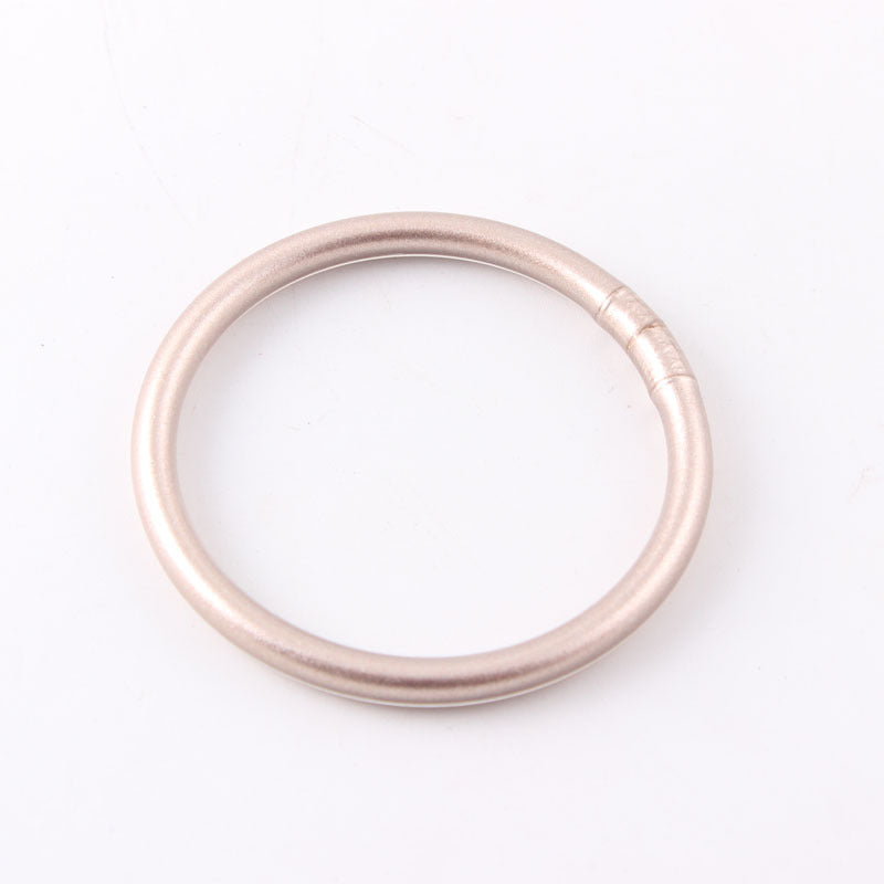 basic classic style round silica gel women's buddhist bangle