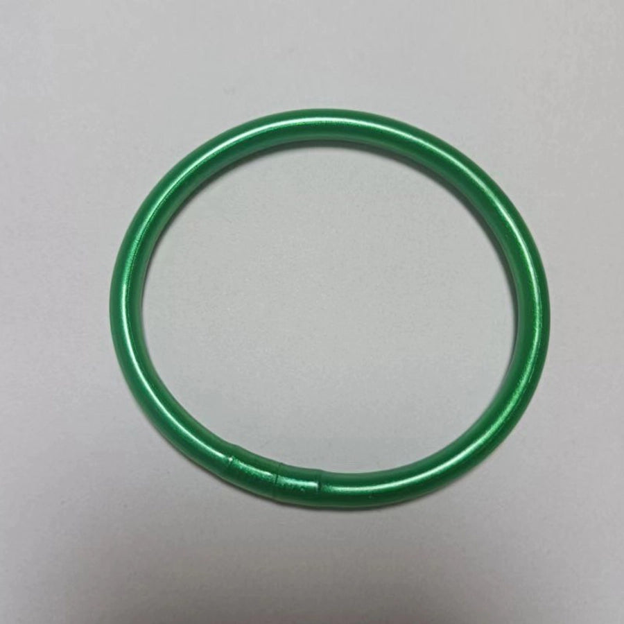 basic classic style round silica gel women's buddhist bangle